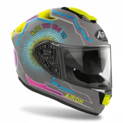 Casco Integrale Airoh St.501 Power Grigio Opaco Giallo