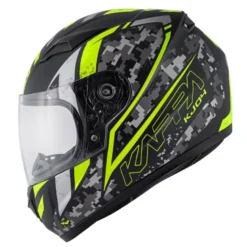Casco Integrale Bambino Kappa KJ04 Evo Prox Nero Opaco Giallo