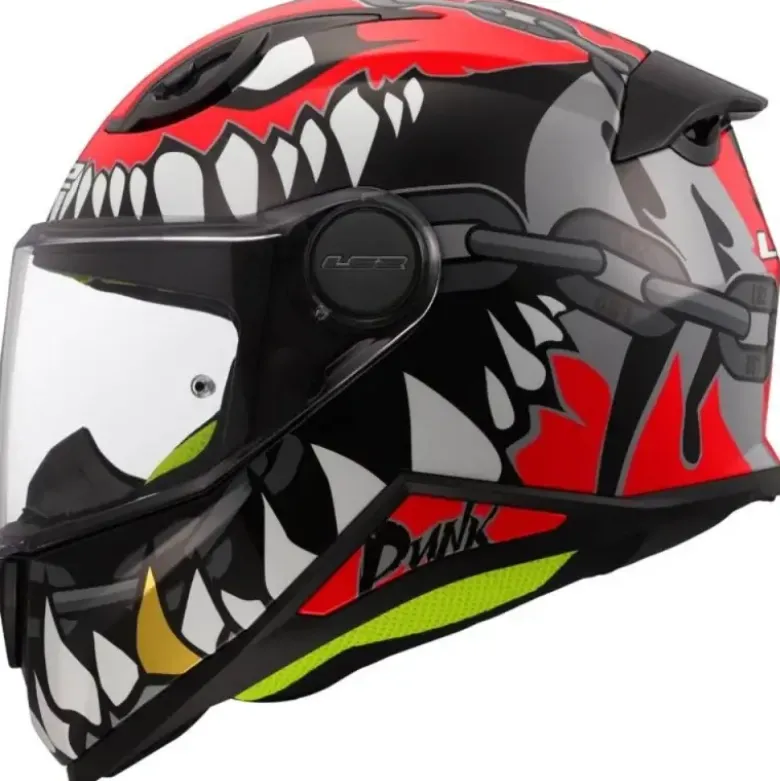 Casco Integrale Bambino LS2 FF812 Kid Punk Grigio Rosso