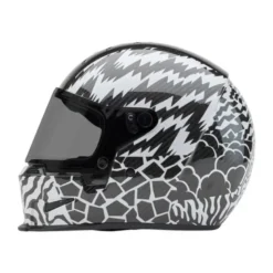 Casco Integrale Bell Eliminator Carbon Death Spray LTD Bianco Nero