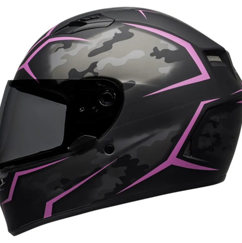 Casco Integrale Bell Qualifier Stealth Camo Nero Rosa Opaco