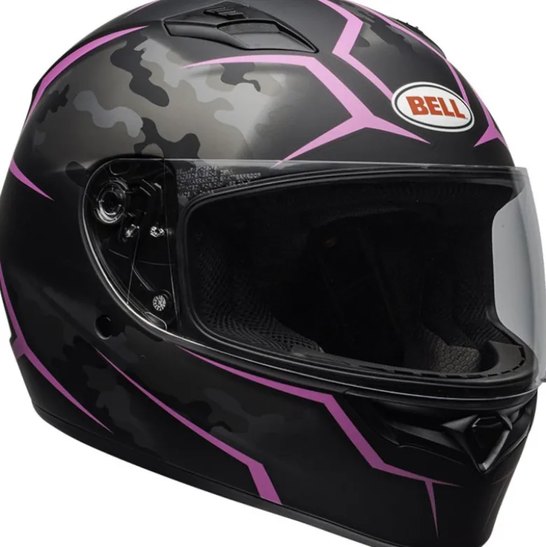 Casco Integrale Bell Qualifier Stealth Camo Nero Rosa Opaco