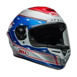 Casco Integrale Bell Race Star Flex 2024 Beaubier Bianco Blu Rosso