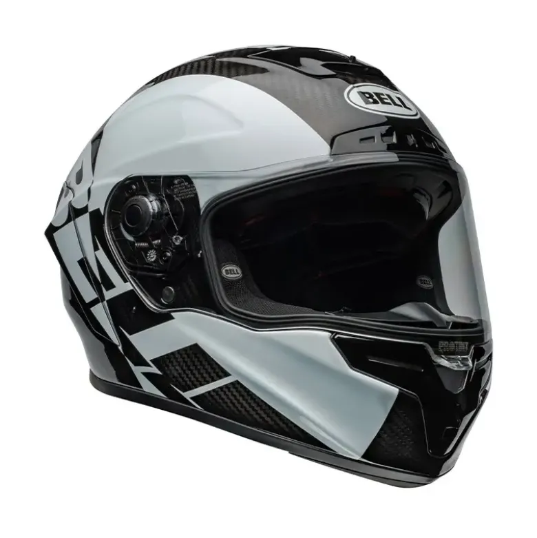 Casco Integrale Bell Race Star Flex 2024 Offset Nero Bianco