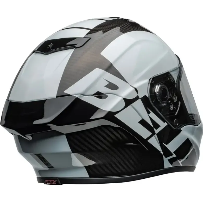 Casco Integrale Bell Race Star Flex 2024 Offset Nero Bianco