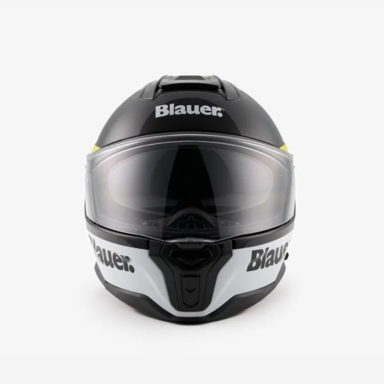 Casco Integrale Blauer FF01 Nero Bianco Lucido