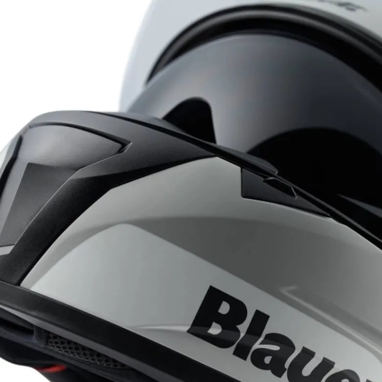 Casco Integrale Blauer NF01 Naca Grafica A Grigio Opaco