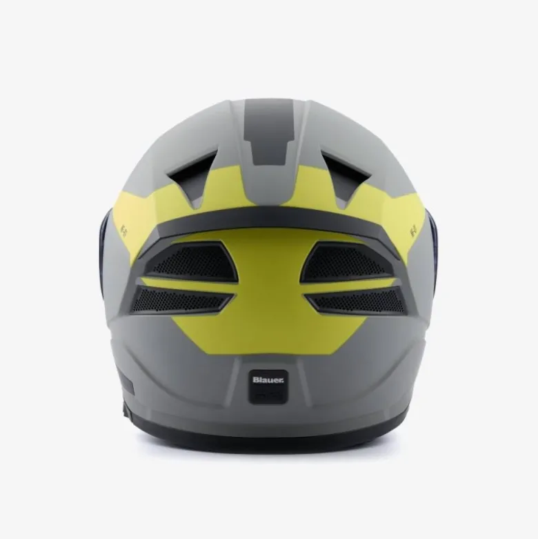 Casco Integrale Blauer NF01 Naca Grafica B Grigio Opaco