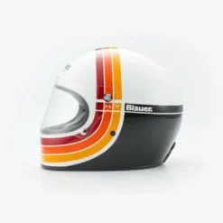 Casco Integrale Blauer 80s Bianco Lucido ECE22-06