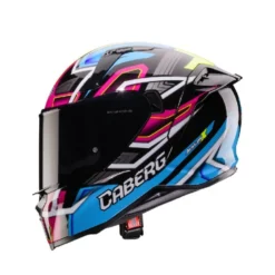 Casco Integrale Caberg Avalon X Brama Nero Azzurro Giallo Fluo Fuchsia