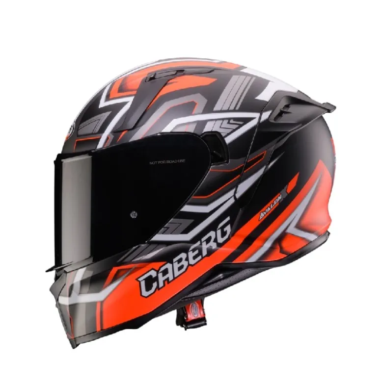 Casco Integrale Caberg Avalon X Brama Nero Opaco Rosso Fluo Antracite