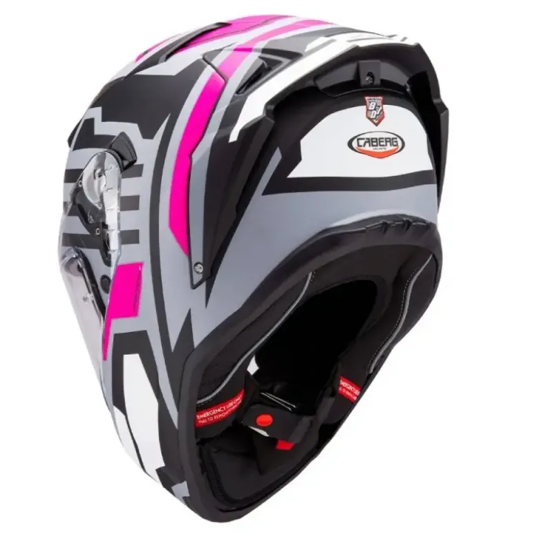 Casco Integrale Caberg Drift Evo II Horizon Grigio Opaco Nero Fucsia