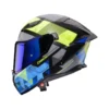 Casco Integrale Caberg Drift Evo II Prism Nero Giallo Fluo Blu Opaco