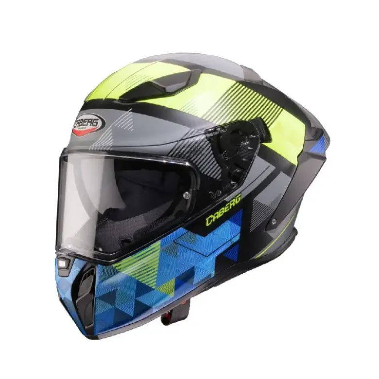Casco Integrale Caberg Drift Evo II Prism Nero Giallo Fluo Blu Opaco