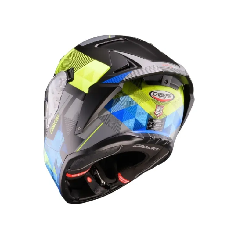 Casco Integrale Caberg Drift Evo II Prism Nero Giallo Fluo Blu Opaco