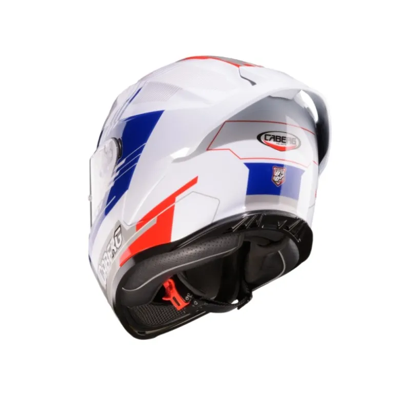 Casco Integrale Caberg Roxter Colt Bianco Rosso Blu Grigio