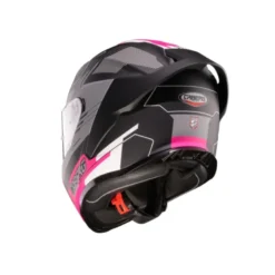 Casco Integrale Caberg Roxter Colt Nero Opaco Fucsia Bianco