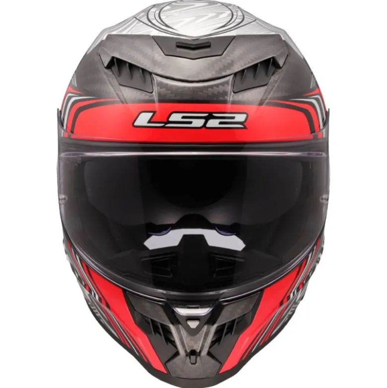 Casco Integrale Carbonio LS2 FF807 Dragon Enthum Rosso