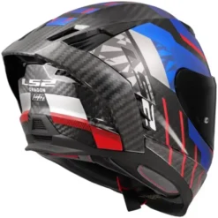 Casco Integrale Carbonio LS2 FF807 Dragon Trax Blu Rosso