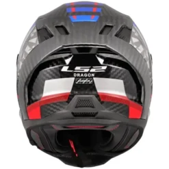 Casco Integrale Carbonio LS2 FF807 Dragon Trax Blu Rosso