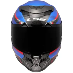 Casco Integrale Carbonio LS2 FF807 Dragon Trax Blu Rosso