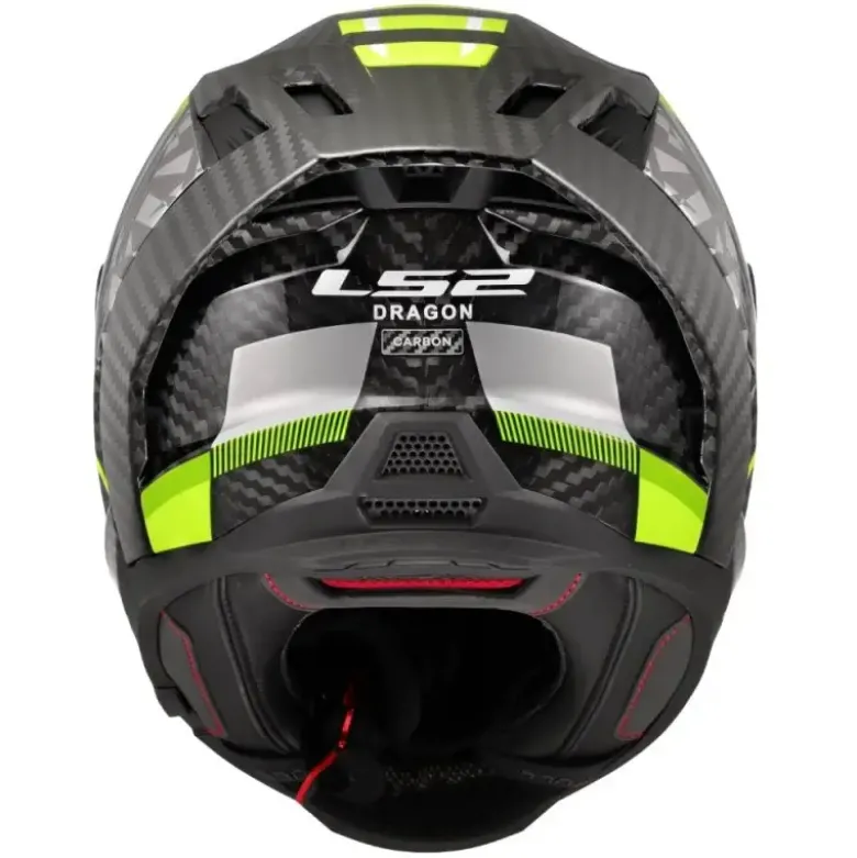 Casco Integrale Carbonio LS2 FF807 Dragon Trax H-V Giallo
