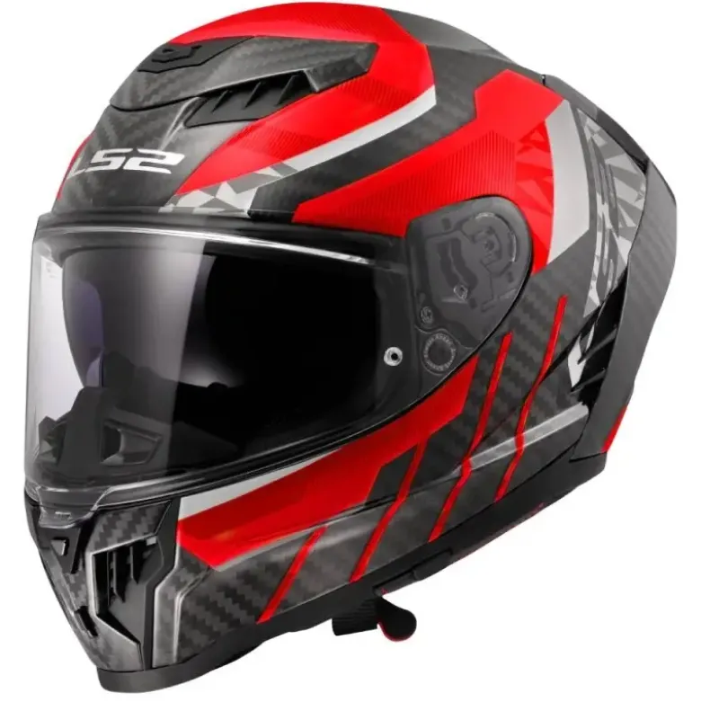 Casco Integrale Carbonio LS2 FF807 Dragon Trax Rosso