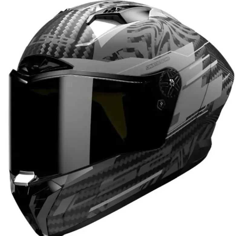 Casco Integrale Carbonio LS2 FF805 Thunder C Gp Aero Polar Nero Opaco