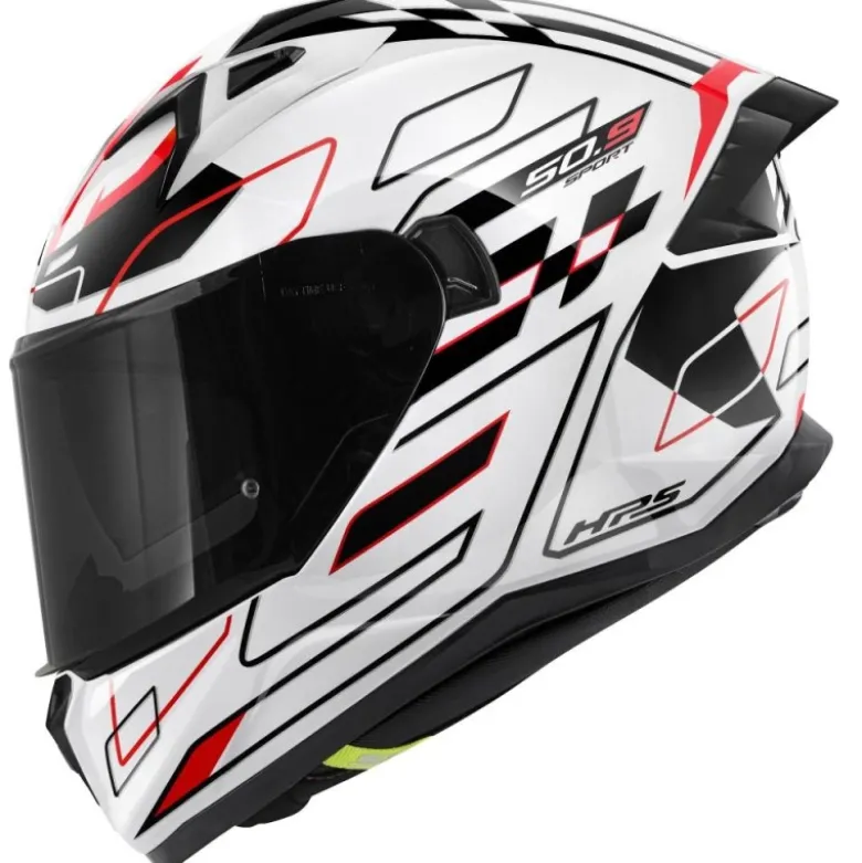 Casco Integrale Givi 50.9 Assault Bianco Nero Rosso