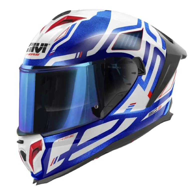 Casco Integrale Givi 50.3 Bianco Blu Lucido