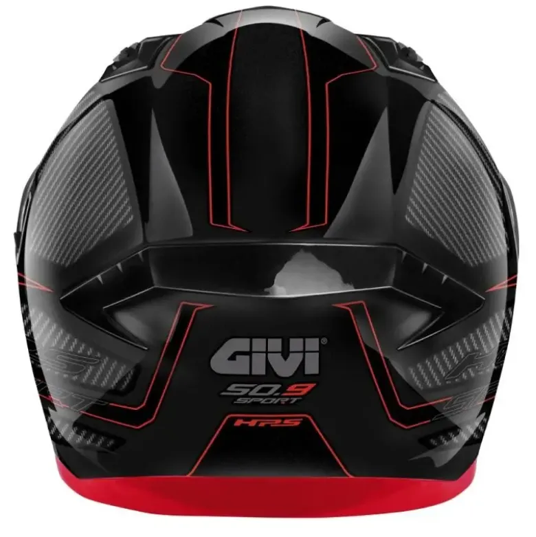 Casco Integrale Givi 50.9 Enigma Nero Titanio Rosso