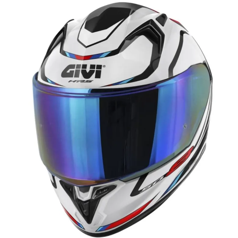 Casco Integrale Givi 50.8 Mach1 Bianco Nero Rosso