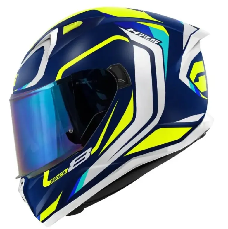 Casco Integrale Givi 50.8 Mach1 Blu Bianco Giallo