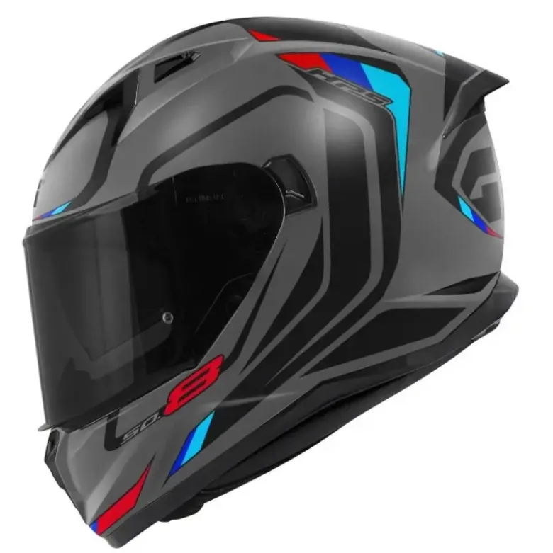 Casco Integrale Givi 50.8 Mach1 Grigio Nero Rosso