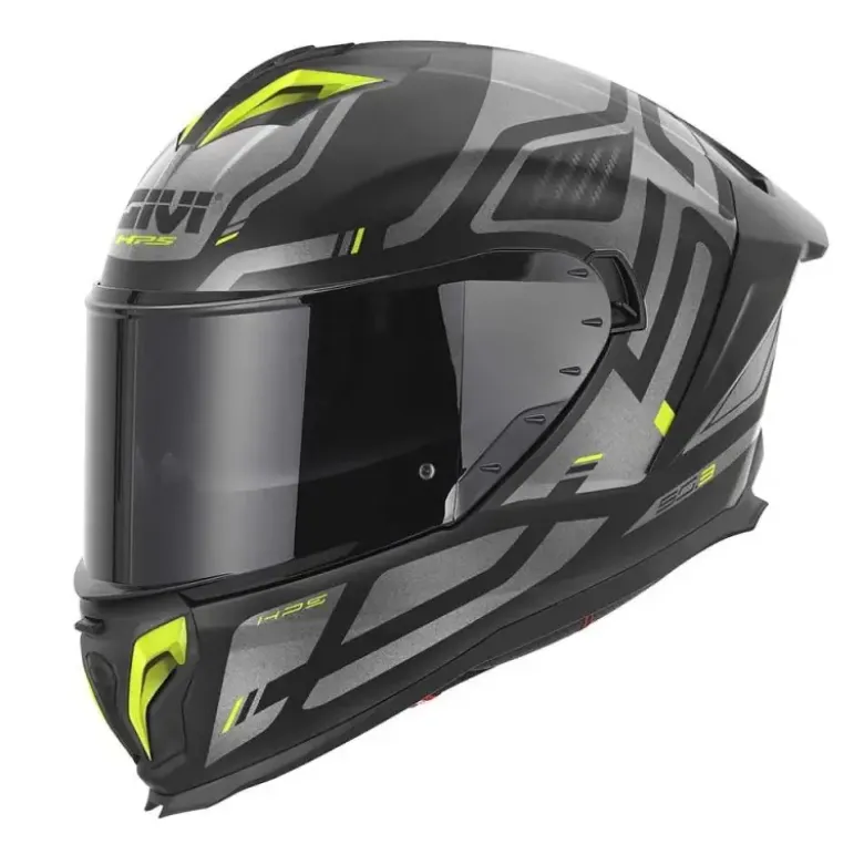 Casco Integrale Givi 50.3 Quasar Nero Titanio Giallo Opaco