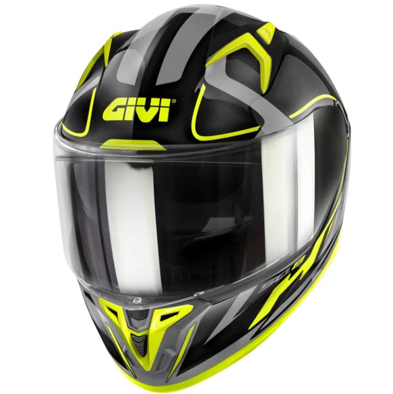 Casco Integrale Givi 50.8 Racer Nero Opaco Titanio Giallo