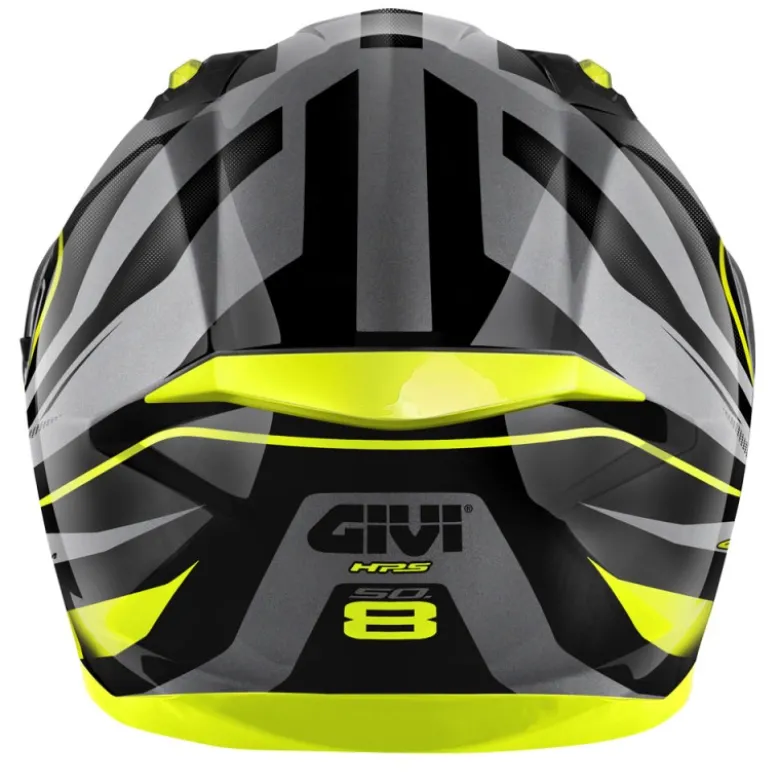 Casco Integrale Givi 50.8 Racer Nero Opaco Titanio Giallo