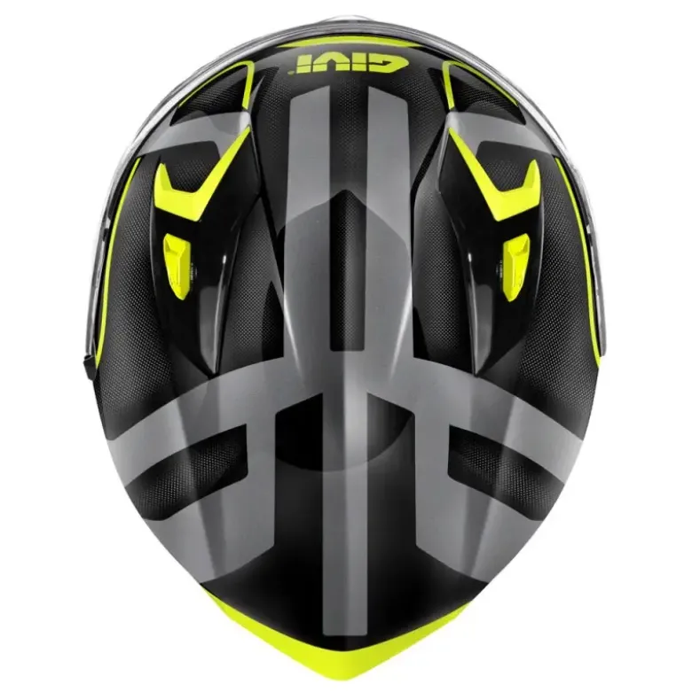 Casco Integrale Givi 50.8 Racer Nero Opaco Titanio Giallo