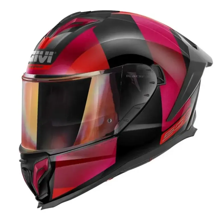 Casco Integrale Givi 50.3 Vision Nero Bordeaux Rosso Lucido