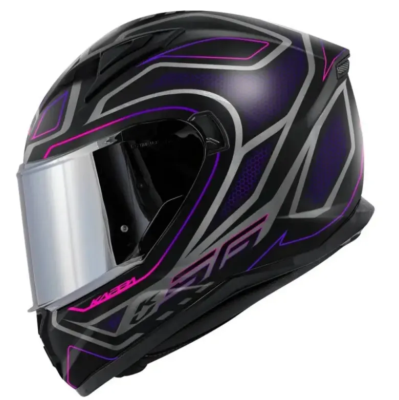 Casco Integrale Kappa KV56 Neon Nero Opaco Rosa