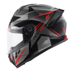 Casco Integrale Kappa KV51 Zenith Nero Lucido Titanio Rosso