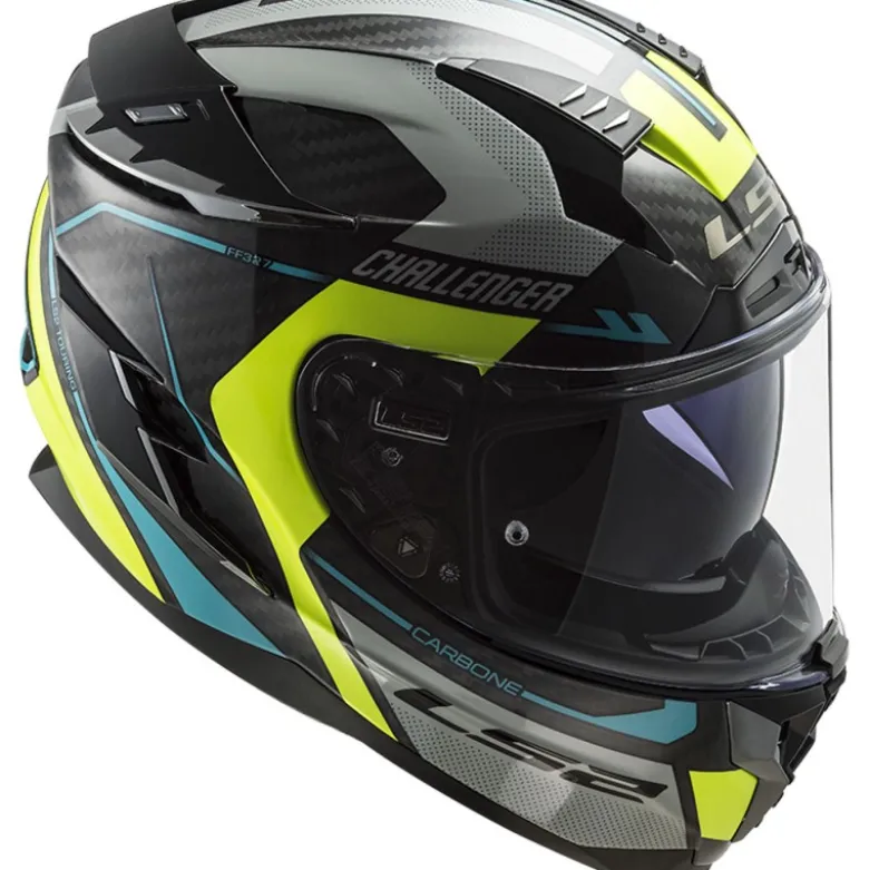 Casco Integrale Ls2 FF327 Challenger Ct2 Thorn Giallo Alta Visibilità