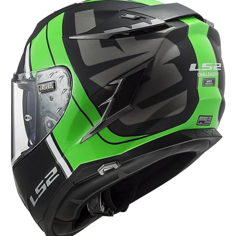 Casco Integrale Ls2 FF327 Challenger Randy Verde Nero