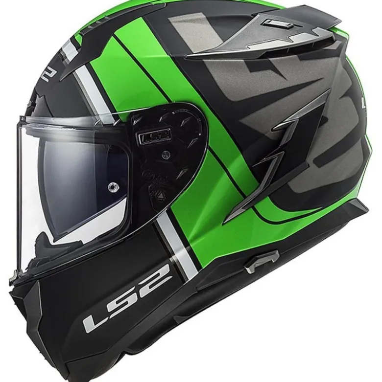 Casco Integrale Ls2 FF327 Challenger Randy Verde Nero