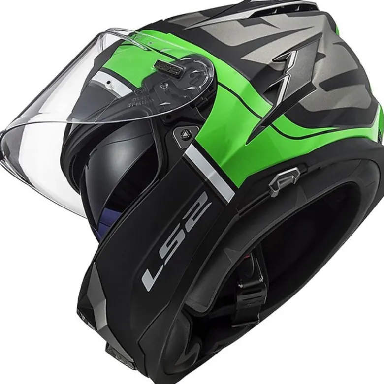 Casco Integrale Ls2 FF327 Challenger Randy Verde Nero