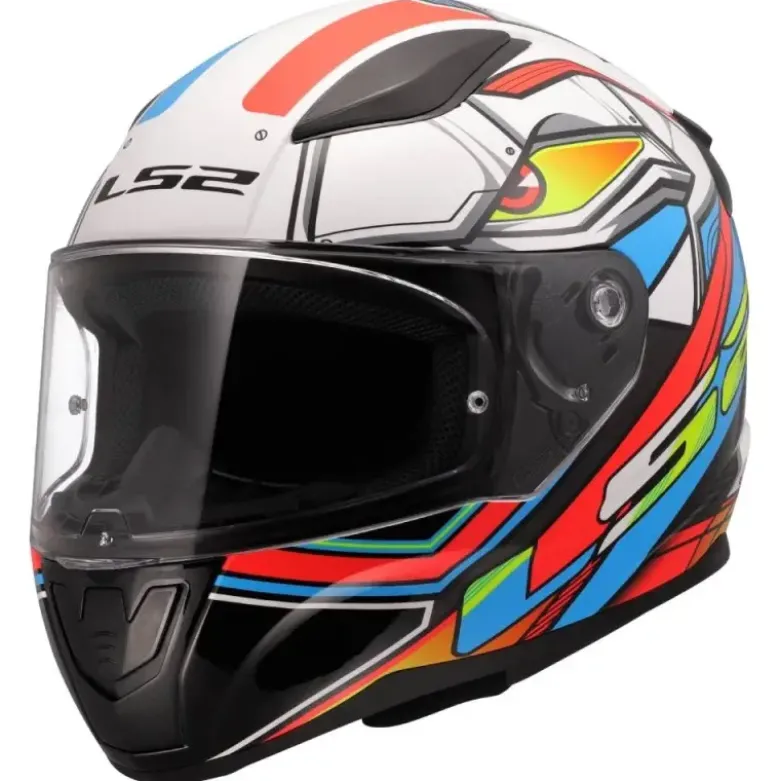 Casco Integrale Ls2 FF353 Rapid II XDron Bianco Neon Arancione
