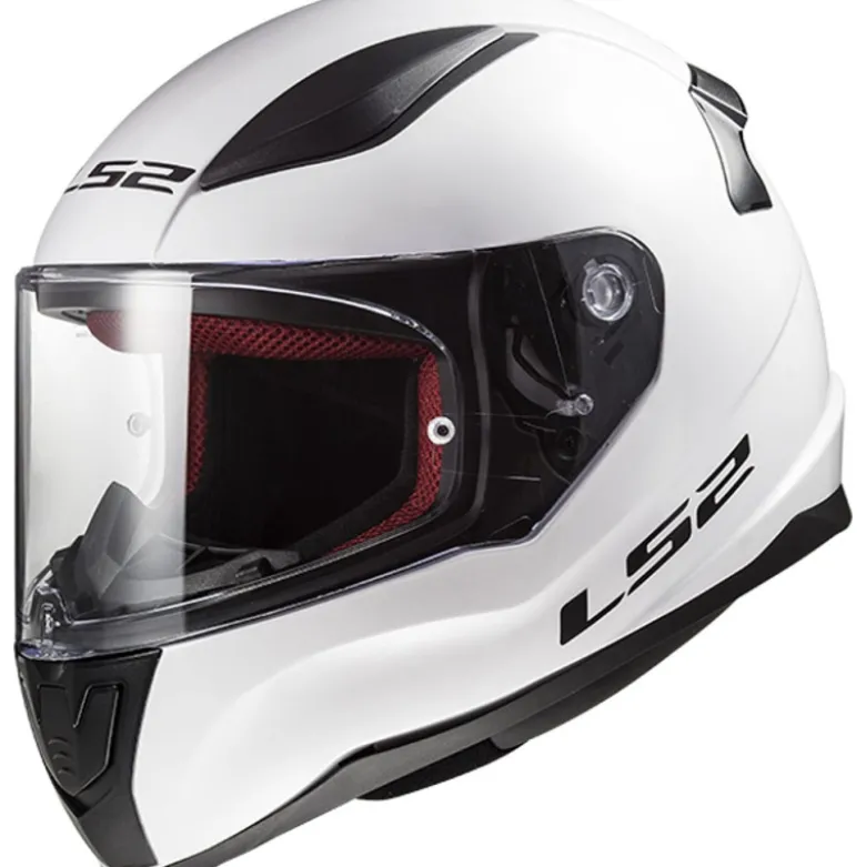 Casco Integrale Ls2 FF353 Rapid Single Mono Bianco Lucido