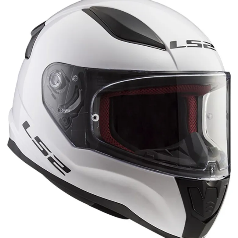 Casco Integrale Ls2 FF353 Rapid Single Mono Bianco Lucido