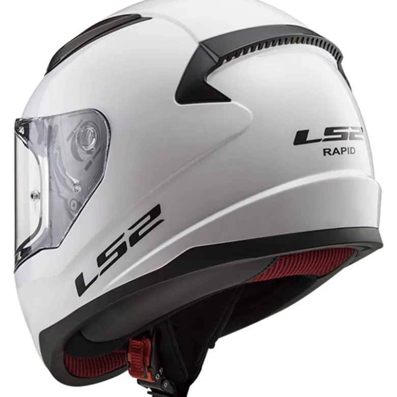 Casco Integrale Ls2 FF353 Rapid Single Mono Bianco Lucido
