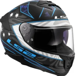 Casco Integrale Ls2 FF808 Stream II Galdam Nero Blu